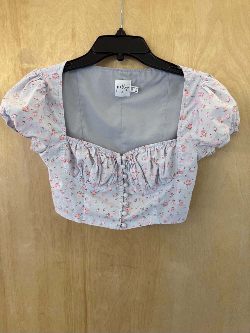 Princess Polly Lilac Benowa Crop Top: SZ 4 - Picture 3 of 12